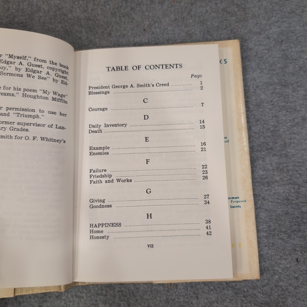 Minute Masterpieces Lucy Gertsch 1972 Bookcraft Inspirational Prose Verse Book - Picture 3 of 4